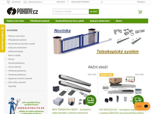 homepage, i-pohony.cz