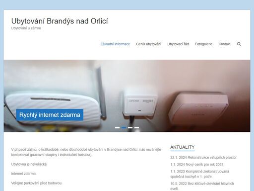 v případě zájmu, o krátkodobé, nebo dlouhodobé ubytování v brandýse nad orlicí, nás neváhejte kontaktovat (pracovní skupiny i individuální turistika). ubytovna je nekuřácká. internet zdarma. veřejné parkování před budovou.