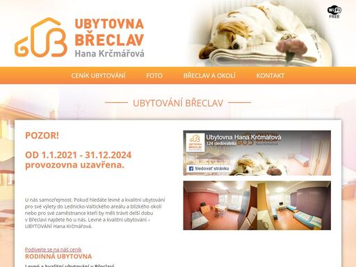 ubytovna hana krčmářová - levné a kvalitní ubytování v břeclavi