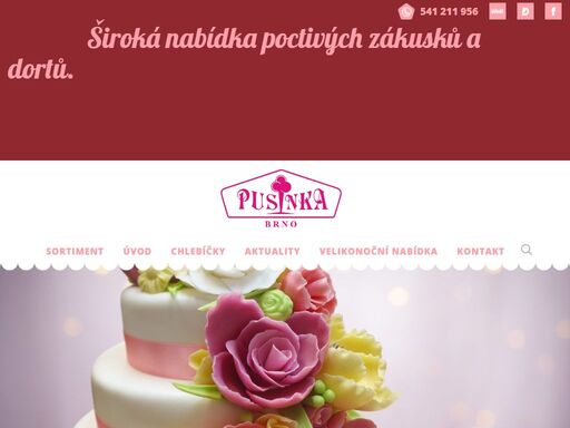 jsme cukrárna pusinka, fungující v brně již od roku 1992. s touto tradicí a zkušeností jsme zde pro všechny milovníky klasických i netradičních sladkostí, pro ty, kteří milují lahodnou chuť čerstvých dortů a zákusků.