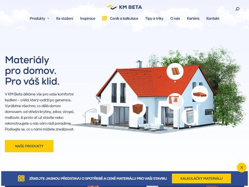 stavební materiál pro spokojené bydlení. v;km beta vyrábíme materiál pro hrubou stavbu. od zdiva, přes stropní systémy, maltové směsi až po střešní tašky. 