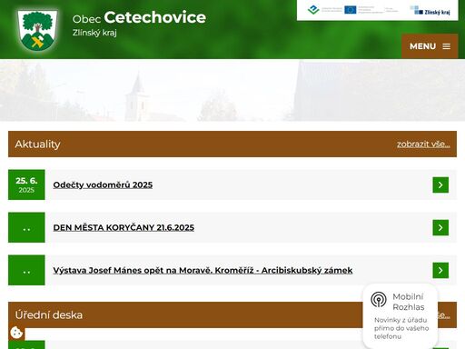 obec cetechovice se nachází v okrese kroměříž, kraj zlínský. ke dni 28. 8. 2009 zde žilo 178 obyvatel.