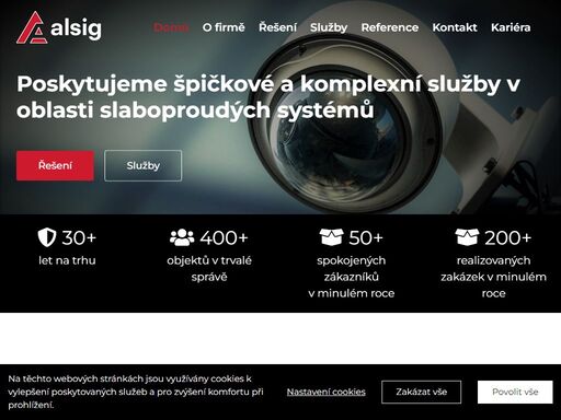 společnost alsig, spol. s r.o. nabízí bezpečnostní systémy a komplexní služby k ochraně osob a majetku s působností po celé české republice.