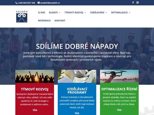 týmový rozvoj | vzdělávací programy | optimalizace řízení | tel: +420 603 837 346, e-mail: soubeh@soubeh.cz