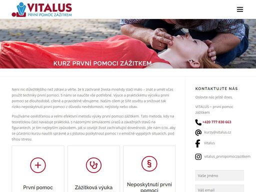 kurz první pomoci zazitkem