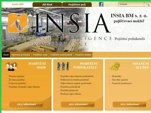 insia brno pojišťovací makléř. pojištění osob. pojištění podnikatelů. finanční služby.