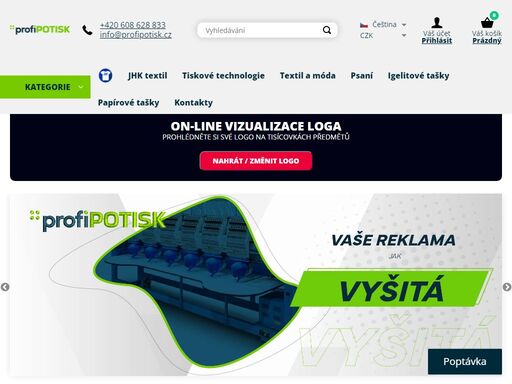 jsme profíci v oblasti firemního textilu a reklamních předmětů s potiskem. vyberte si z naší široké nabídky produktů - máme vše od propisek, přes hrnky, po trička, nebo mikiny a my to pro vás potisknem.