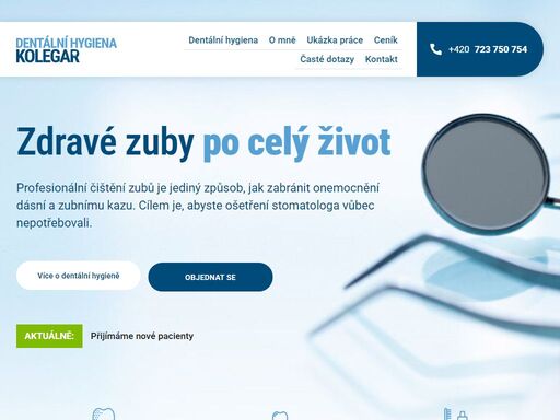 profesionální čištění zubů je jediný způsob, jak zabránit onemocnění dásní a zubnímu kazu. cílem je, abyste ošetření stomatologa vůbec nepotřebovali.