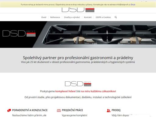dsd profi s.r.o. - profesionální gastronomické, prádelenské a hygienické systémy - komplexní řešení šité na míru každému zákazníkovi; od prvotní studie, přes projektovou dokumentaci, dodávku, instalaci a technologické zaškolení - působíme po celé české a slovenské republice