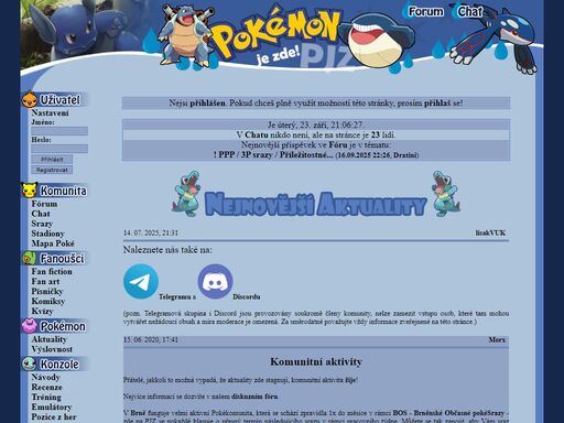 pjz.cz (pokémon je zde): vše o seriálu, obrázky, videoklipy, karty, downloady, chat, forum, návody, recenze a mnoho dalšího...