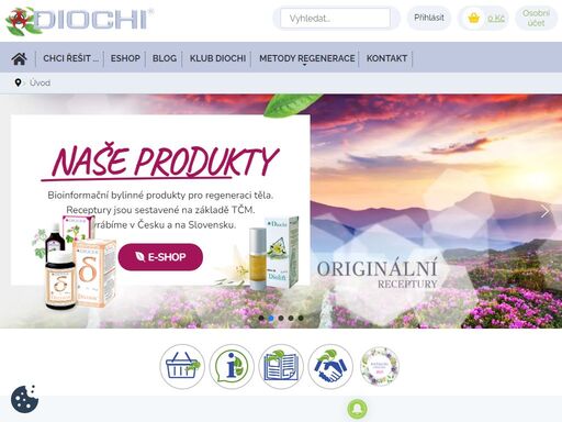 diochi | vývoj, výroba a prodej přírodních bioinformačních doplňků stravy s pozitivními účinky na lidský organismus.