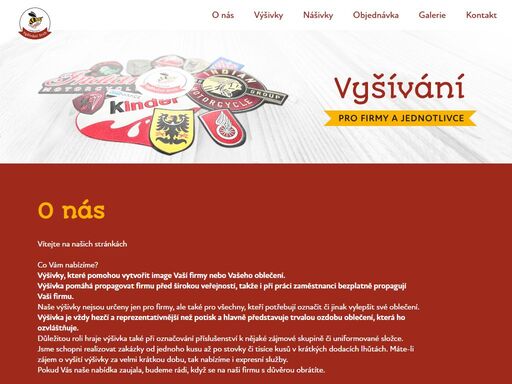 výšivky, které pomohou vytvořit image vaší firmy nebo vašeho oblečení. výšivka pomáhá propagovat vaši firmu před širokou veřejností, takže i při práci vaši zaměstnanci bezplatně propagují svou firmu.