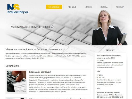 společnost netsecurity se zabývá návrhem komplexního řešení firemních sítí s důrazem na nejvyšší možnou úroveň zabezpečení.