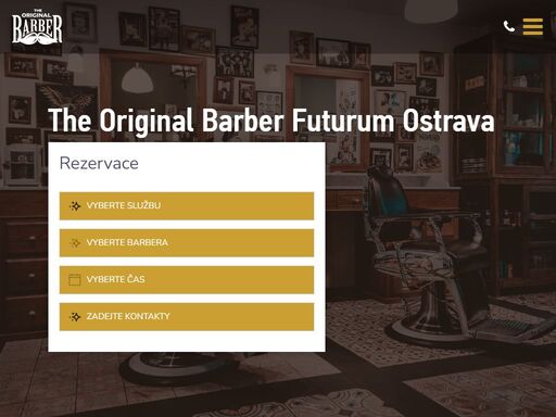 the original barber futurum ostrava, pánské holičství a kadeřnictví