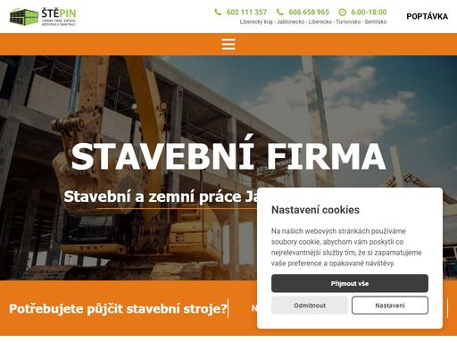 jsme stavební firma, která se zaměřuje na stavební a zemní práce v libereckém kraji. provádíme pozemní, průmyslové a dopravní stavby