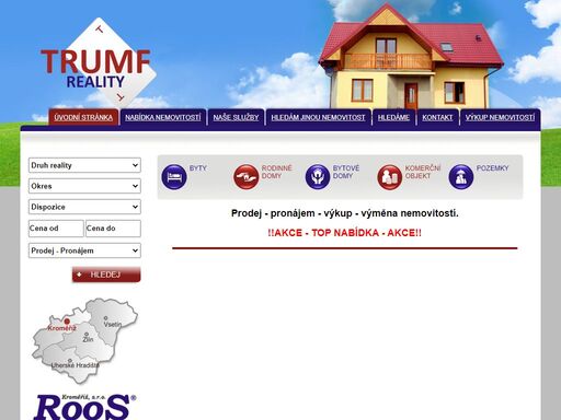 reality kroměřížsko - byty, domy, objekty a pozemky na prodej, pronájem