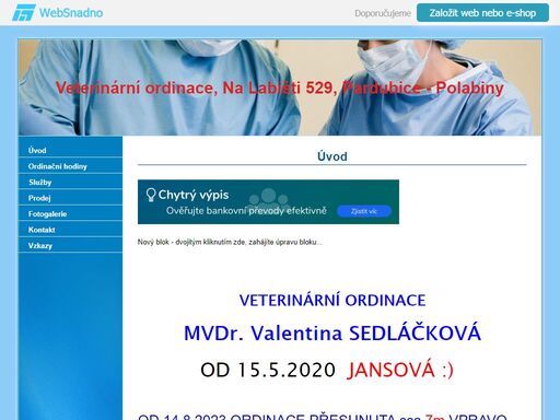 vetrinární ordinace