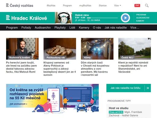 online vysílání a vše o programu. zajímavé příběhy o lidech z královéhradeckého kraje. rychlé a objektivní zpravodajství.