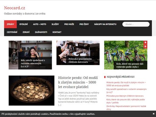 online novinky z domova i ze světa, magazín pro muže i ženy. možnost zveřejnění tiskových zpráv a pr.