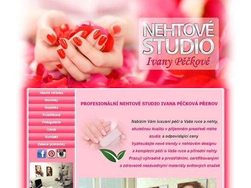 nehtové studio přerov: nehtové studio ivany pěčkové vám nabízí modeláže nehtů, manikůru, nailart, péči o ruce a další
