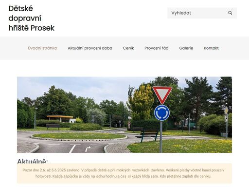 dopravní hřiště  na praze 9 je přístupné pro školní třídy i veřejnost. součástí hřiště je půjčovna jízdních kol různých velikostí, přileb, oodrážedel, koloběžek a nejrůznějších „vozítek“. na hřišti je model benzinové pumpy a pískoviště s kouzačkami.