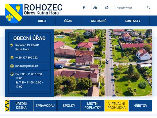 oficiální stránky obce rohozec