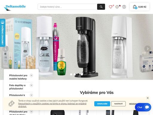 vše pro váš mobilní telefon, digitální fotoaparát, videokameru, notebook a mnoho dalších užitečných věcí v internetovém obchodě deltamobile.cz
