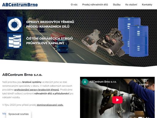 sortiment náhradních dílů a příslušenství pro nákladní vozidla, opravy brzdových třmenů nákladních automobilů