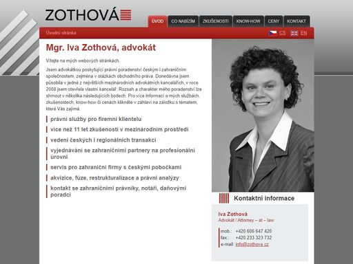 obchodní právo, právní poradenství obchodní, korporátní právo - mgr. iva zothová, advokát,úvod