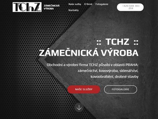 tchz zámečnická výroba pro oblast praha