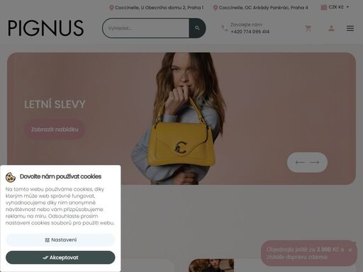objevte značky jako je coccinelle, cerruti 1881, anna virgili a la martina | rychlé dodání, profesionální přístup