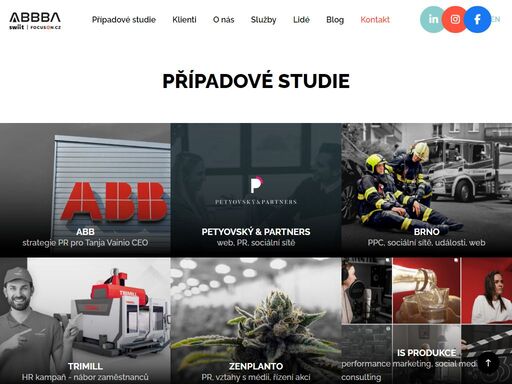jsme ti, kteří zařídí, že se o vás bude mluvit u kávy, na sociálních sítích i v novinách. zaměřujeme se na pr, digitál a provozujeme server focuson.