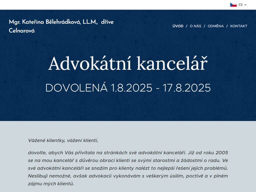 zavedená renomovaná advokátní kancelář s generální praxí poskytuje v břeclavi a okolí již od roku 2005 právní služby ve všech hlavních odvětvích práva.
