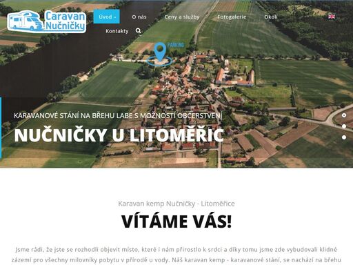 karavan kemp nučničky u litoměřic - karavanové stání s možností občerstvení - klidná relaxace na břehu labe