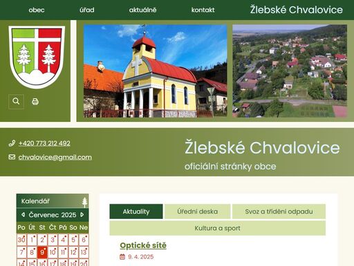 obec žlebské chvalovice