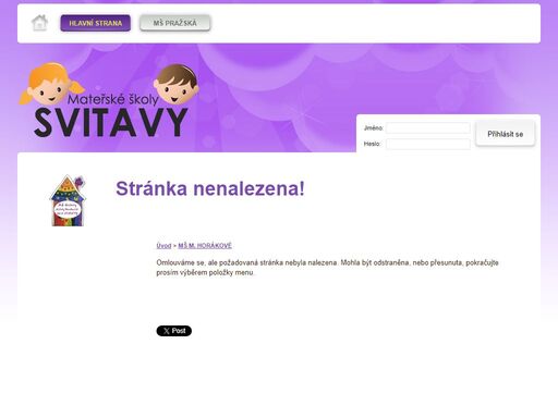 mš m. horákové - mateřské školy - svitavy