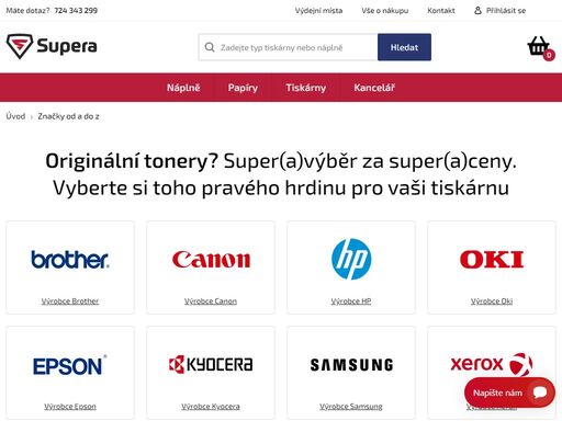 máme nejširší výběr náplní do tiskáren na trhu. superastore.cz za nejlepší ceny.