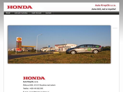 autosalon honda roudnice poskytuje komplexní služby v oblasti prodeje vozidel. mimo vozidel též nabízíme zahradní techniku značky hondaa.