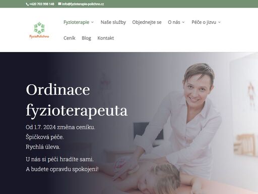 ordinace fyzioterapeuta: privátní ordinace fyzioterapeuta. polichno 83, luhačovice. rehabilitace, rekondice a relaxace.