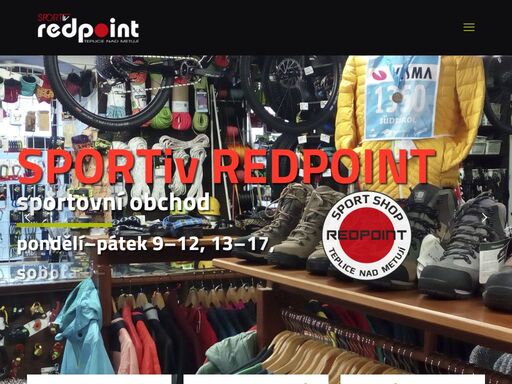 redpoint teplice nad metují – outdoor, horolezectví, cyklistika, lyžování, běh, mtb