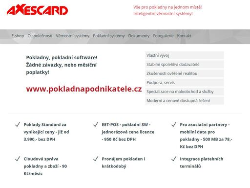 společnost axescard a.s. se od svého vzniku zaměřuje na prodej a realizaci schémat v oblasti věrnostních a předplacených karet.