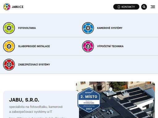 specializujeme se na poskytování komplexních služeb v oblasti fotovoltaiky, instalace kamerových a zabezpečovacích systémů a slaboproudých zařízení. působím také v oblasti it a zajišťujeme právní servis.  - fotovoltaika, zabezpečovací systémy, it