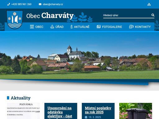oficiální stránky obce charváty