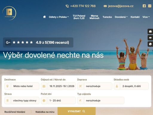 specializujeme se na prodej zájezdů polských cestovních kanceláří tui, itaka, rainbow. vždy pro vás vybereme nejvýhodnější variantu dovolené.