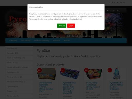 levné ohňostroje a levná zábavná pyrotechnika na pyrostar.cz.