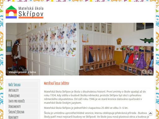 mateřská škola skřípov - školka s rodinným přístupem a dlouhou tradicí.