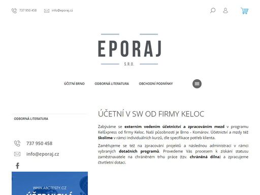 účetní v sw od firmy keloc. zabýváme se externím vedením účetnictví a zpracováním mezd v programu kelexpress od firmy keloc. naší působností je brno - komárov. účetnictví a mzdy též školíme v rámci individuálních kurzů, dle specifikace potřeb klienta.
zaměřujeme se též na zpracování projektů a následnou administrací…