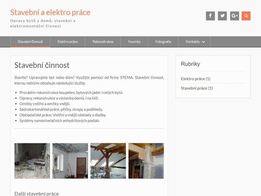 stavební práce pro rodinné domy a byty. rekonstrukce koupelen a bytových jader provedeme na vaše přání v dohodnutých termínech. podlahy i sádrokartony.
