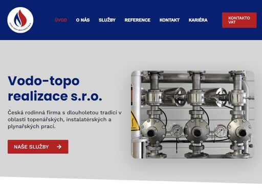vodo-topo realizace mělník česká rodinná firma s bohatou tradicí poskytující profesionální topenářské, instalatérské a plynařské služby. specializujeme se na realizaci topných systémů, vodoinstalací a plynových rozvodů. kvalitní a spolehlivé služby pro domácnosti i firmy po celé české republice. kontaktujte nás pro komplexní řešení vašich topných a vodoinstalačních služeb.