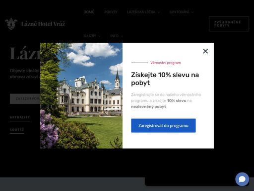 lázně a hotel vráž – objevte ideální místo pro relaxaci a úlevu od bolesti. nabízíme klidné prostředí, výbornou lázeňskou péči a pohodlné ubytování. rezervujte si svůj pobyt ještě dnes!